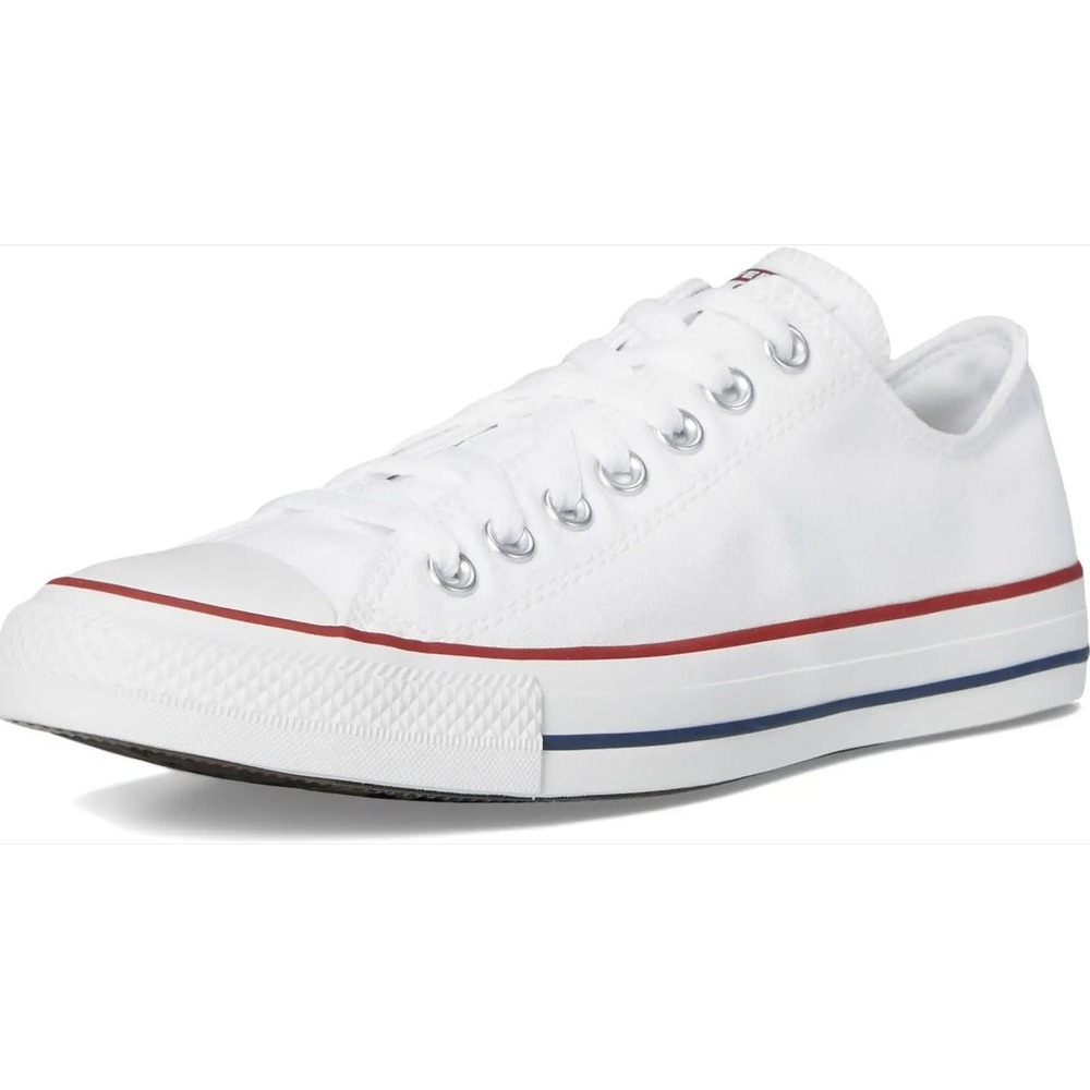 Converse Chuck Taylor All Star Low Top White Canvas Sneakers M7652 Mens 8.5
